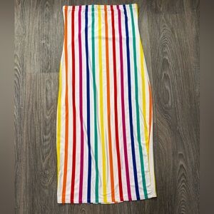 NYC Colorful Striped Pencil Skirt